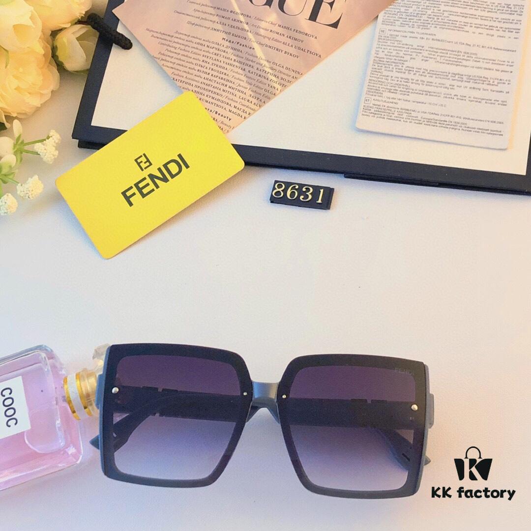 6931fd153a89a121ed54d6f6 Fendi 2024 New Square Oversized Lightweight Luxury Women's Sunglasses, High-End Fashion Streetwear Style Featured on Xiaohongshu