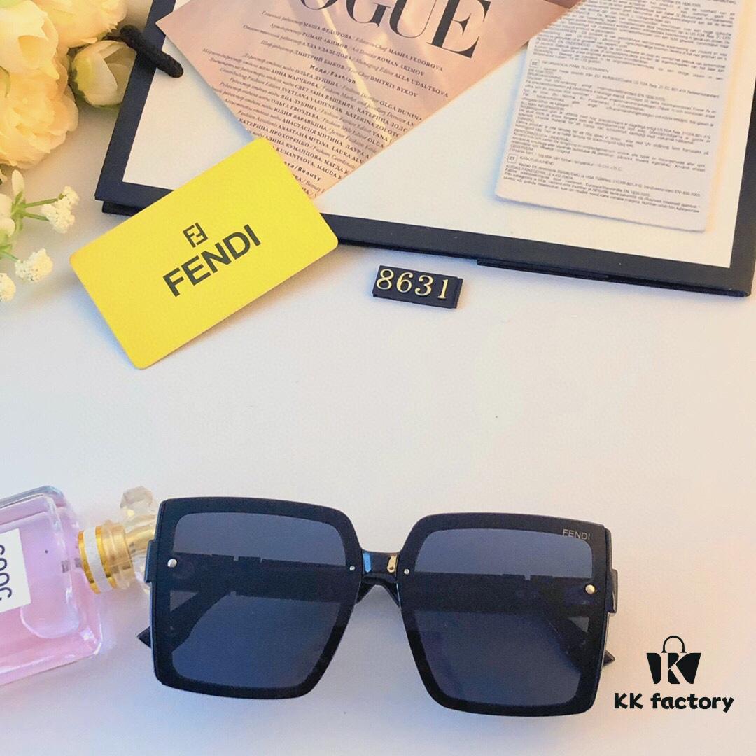 6931fd153a89a121ed54d6f7 Fendi 2024 New Square Oversized Lightweight Luxury Women's Sunglasses, High-End Fashion Streetwear Style Featured on Xiaohongshu