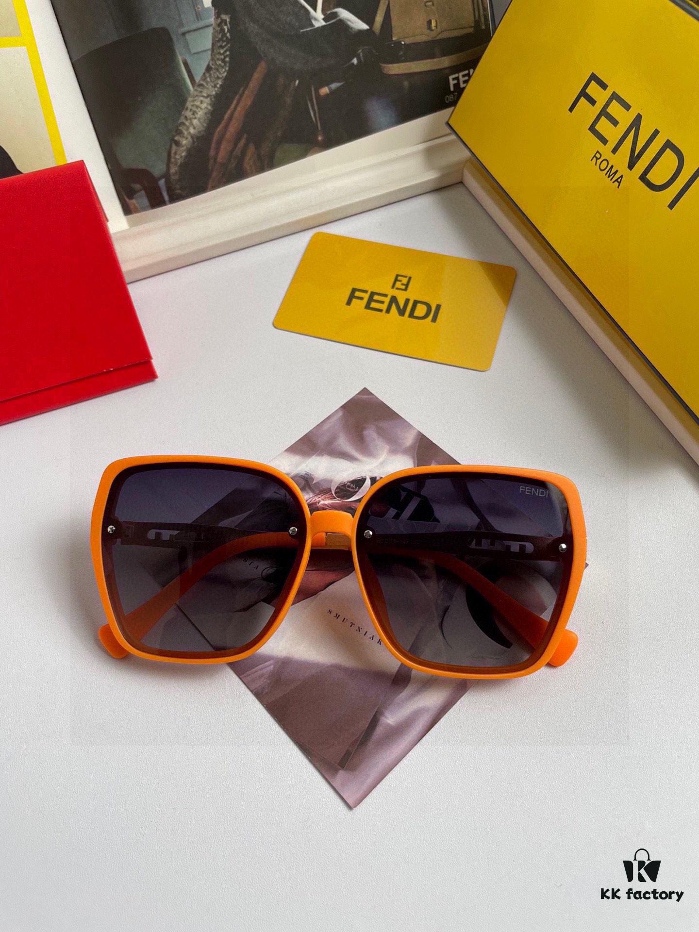 Fendi Women's Polarized Sunglasses, Fashionable Face-Framing Design, Luxury Style, Model 7233