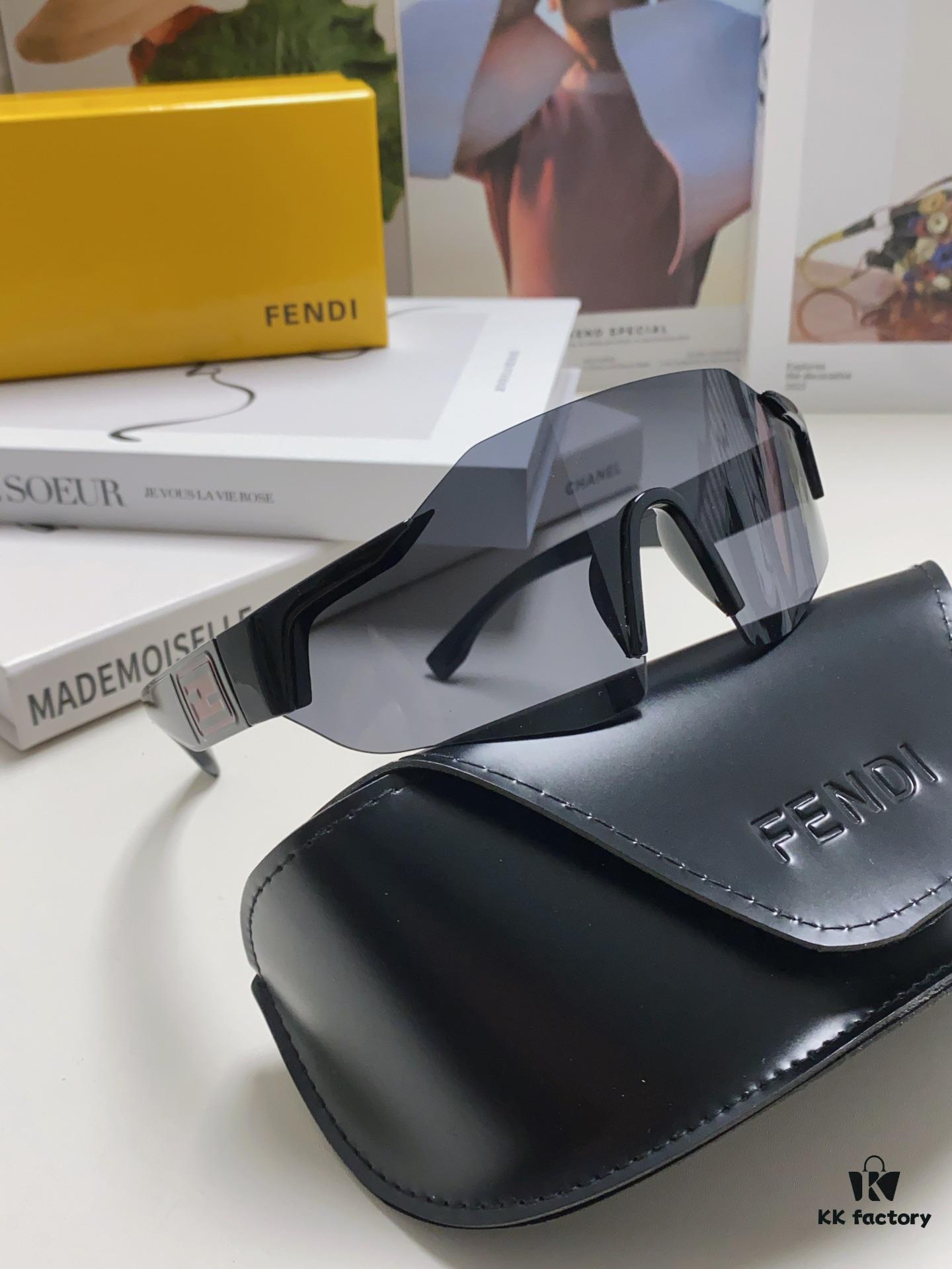 6931fd1a3a89a121ed54d736 Fendi Running Glasses for Cycling and Marathon Sports, Unisex Outdoor Windproof Sunglasses with Large Frame