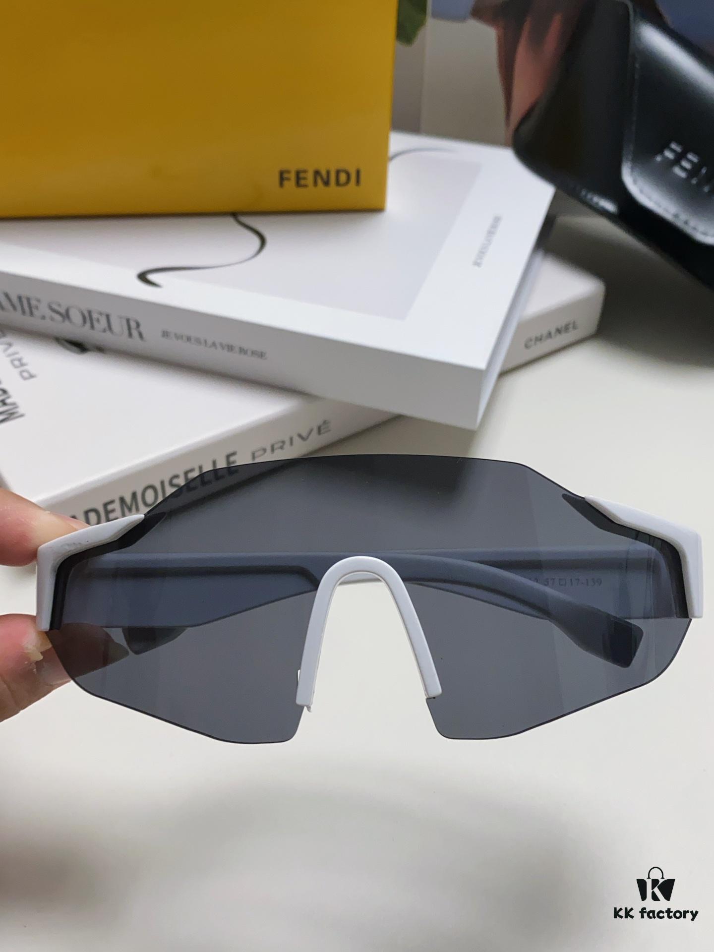 6931fd1a3a89a121ed54d73c Fendi Running Glasses for Cycling and Marathon Sports, Unisex Outdoor Windproof Sunglasses, Large-Frame Sun Protection Eyewear