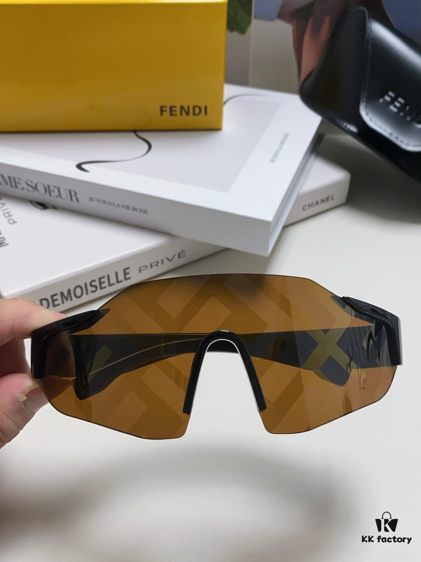 6931fd1b3a89a121ed54d745 Fendi Running Glasses for Cycling and Marathon Sports, Unisex Outdoor Windproof Sunglasses with Oversized Frame