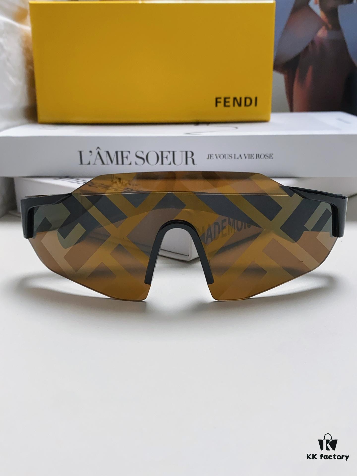 6931fd1b3a89a121ed54d748 Fendi Running Glasses for Cycling and Marathon Sports, Unisex Outdoor Windproof Sunglasses with Oversized Frame