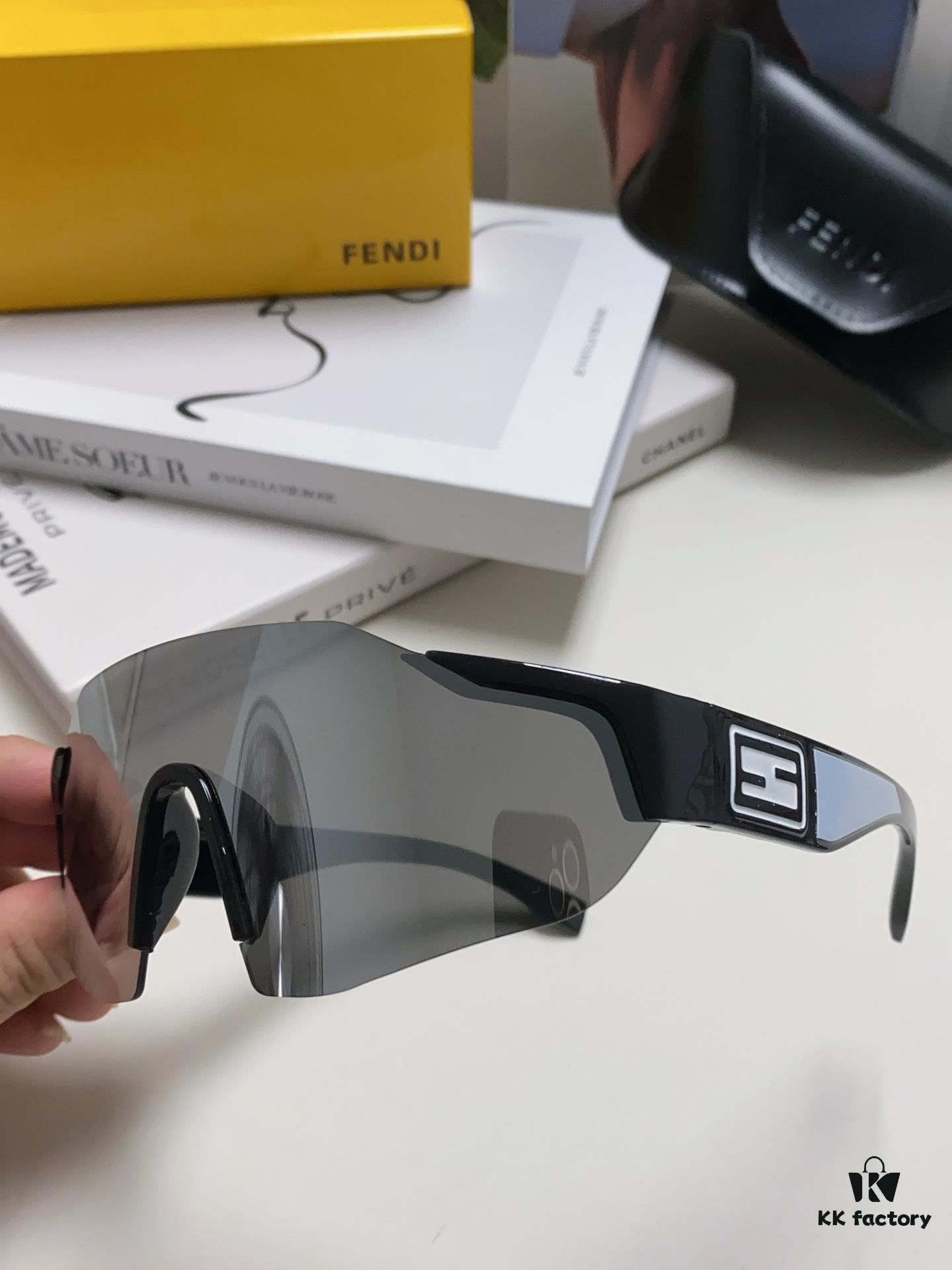 6931fd1c3a89a121ed54d750 Fendi Running Glasses for Cycling and Marathon Sports, Unisex Outdoor Windproof Sunglasses with Large Frame