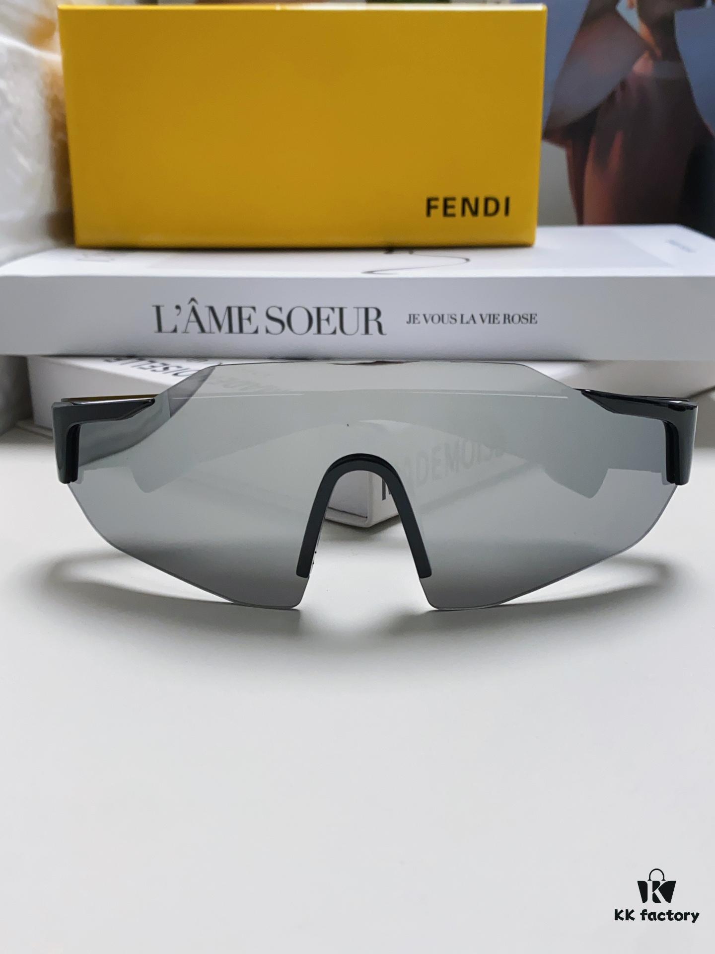 6931fd1c3a89a121ed54d751 Fendi Running Glasses for Cycling and Marathon Sports, Unisex Outdoor Windproof Sunglasses with Large Frame