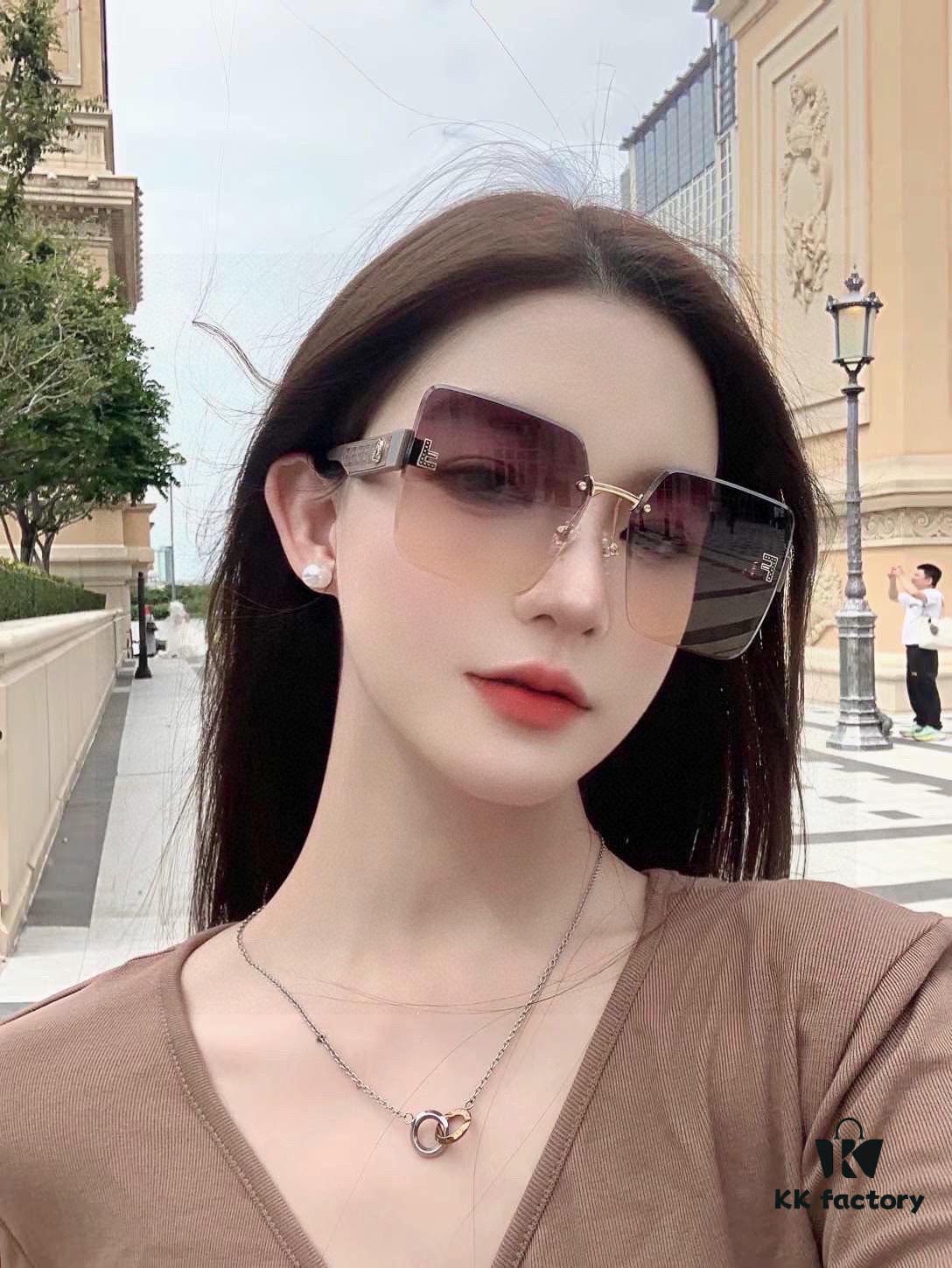 6931fd1d3a89a121ed54d75e Fendi FENDI Women's Sunglasses 🕶️ High-Definition Nylon Lenses, Stylish Face-Framing Design, Luxury Fashion Look, Model 7237