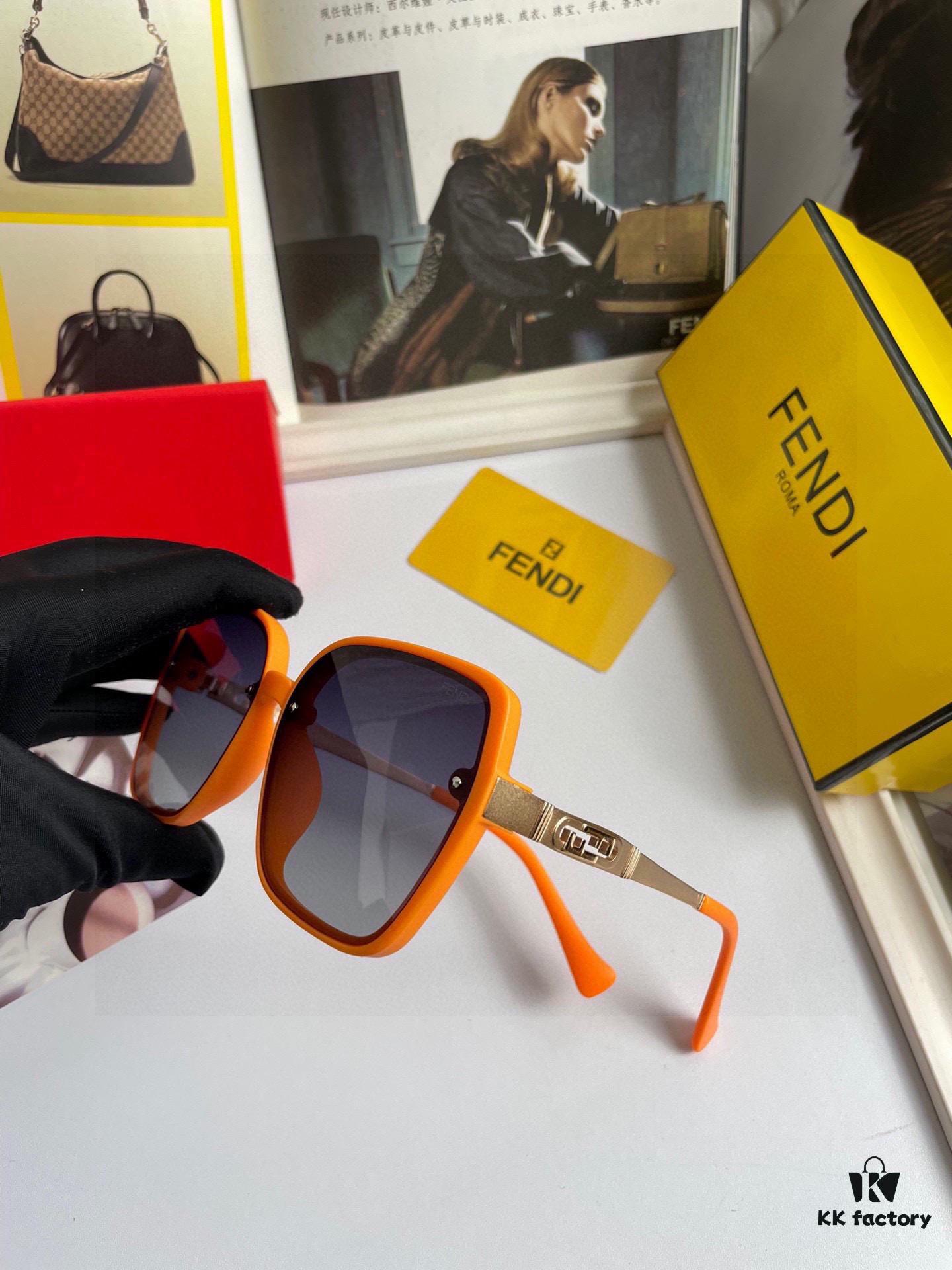 Fendi Women's Polarized Sunglasses, Fashionable Face-Framing Design, Luxury Style, Model 7233