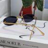 6931fd203a89a121ed54d78e Fendi 2024 New Arrival Metal Frameless Oval Sunglasses for Women, Fashionable and Stylish Unisex UV-Protective Sunglasses