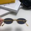 6931fd213a89a121ed54d790 Fendi 2024 New Arrival Metal Frameless Oval Sunglasses for Women, Fashionable and Stylish Unisex UV-Protective Sunglasses
