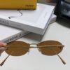 6931fd213a89a121ed54d79b Fendi 2024 New Arrival Metal Frameless Oval Sunglasses for Women, Fashionable and Stylish Unisex UV-Protective Shades