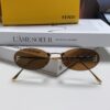 6931fd223a89a121ed54d79d Fendi 2024 New Arrival Metal Frameless Oval Sunglasses for Women, Fashionable and Stylish Unisex UV-Protective Shades
