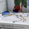 6931fd223a89a121ed54d7a2 Fendi 2024 New Arrival Metal Frameless Oval Sunglasses for Women, Stylish and Unique UV-Protective Sun Glasses Unisex