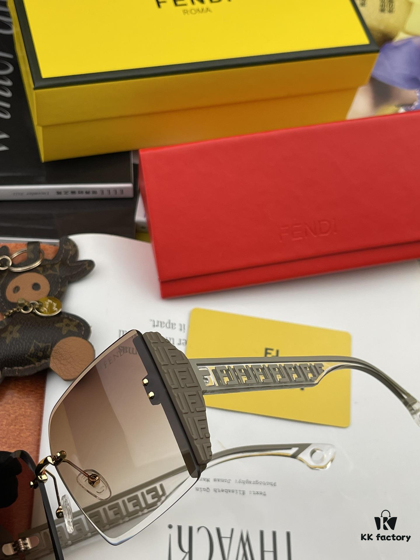 6931fd2e3a89a121ed54d835 Oversized Square Fendi 2023 Spring New Arrival Sunglasses Frame Popular Bestseller with FF Logo