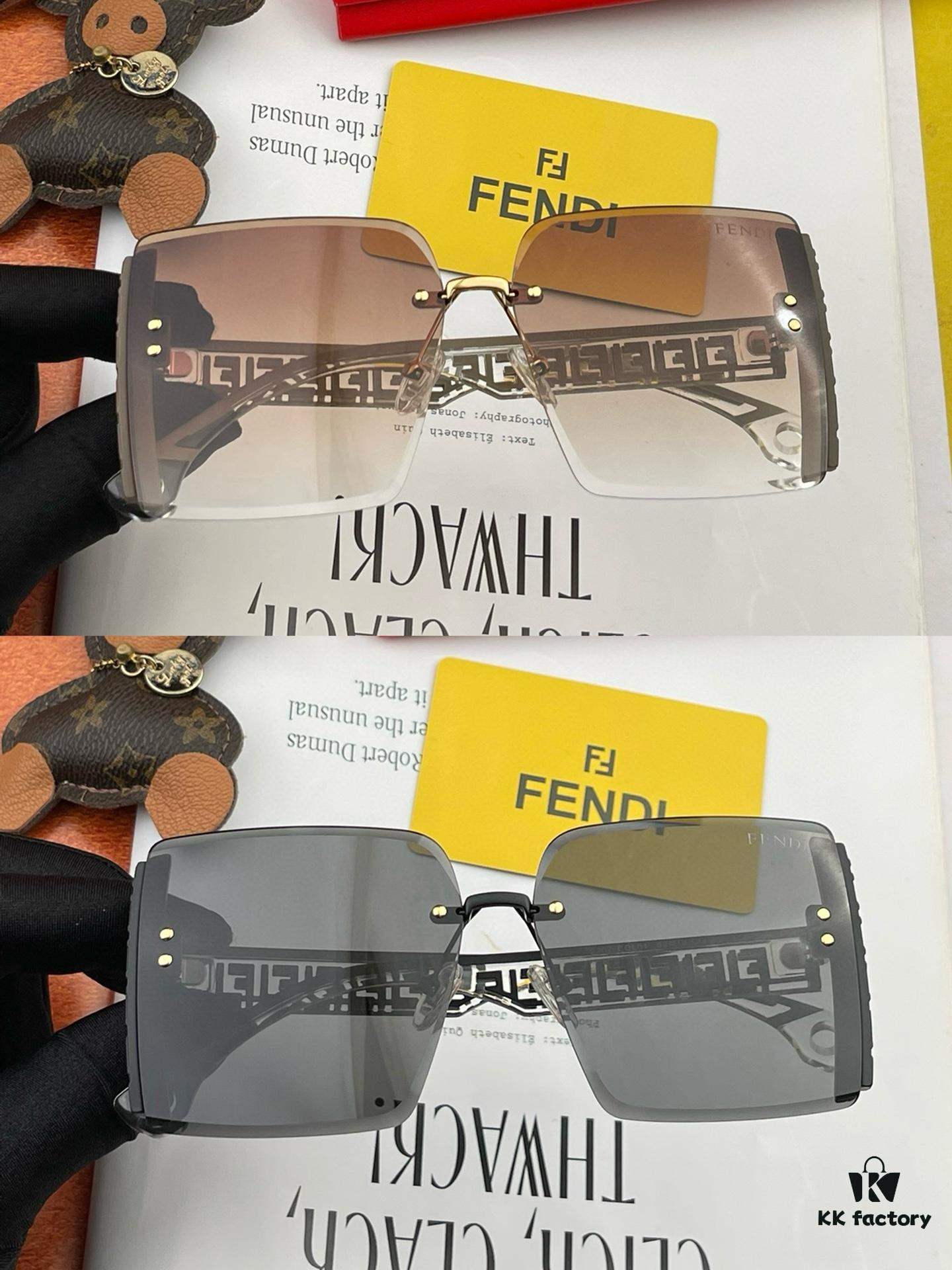 6931fd2e3a89a121ed54d837 Oversized Square Fendi 2023 Spring New Arrival Sunglasses Frame Popular Bestseller with FF Logo