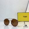 6931fd353a89a121ed54d894 FENDI Latest Official Website Synchronized FF 0025 Aviator Sunglasses Unisex Model Showcasing Brand Characteristics Dual-Tone Electroplated Frame Radiating Design High-Quality Original Order Cabinet Channel Goods Premium Details Visible Upon Close Inspection Suitable for All Face Shapes