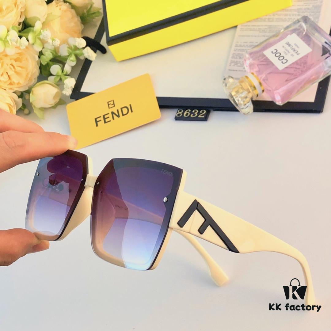 6931fd4c3a89a121ed54d9d0 Fendi New Retro Oversized Square Sunglasses for Women, Fashionable European and American Style Street Snap Celebrity Sun Glasses