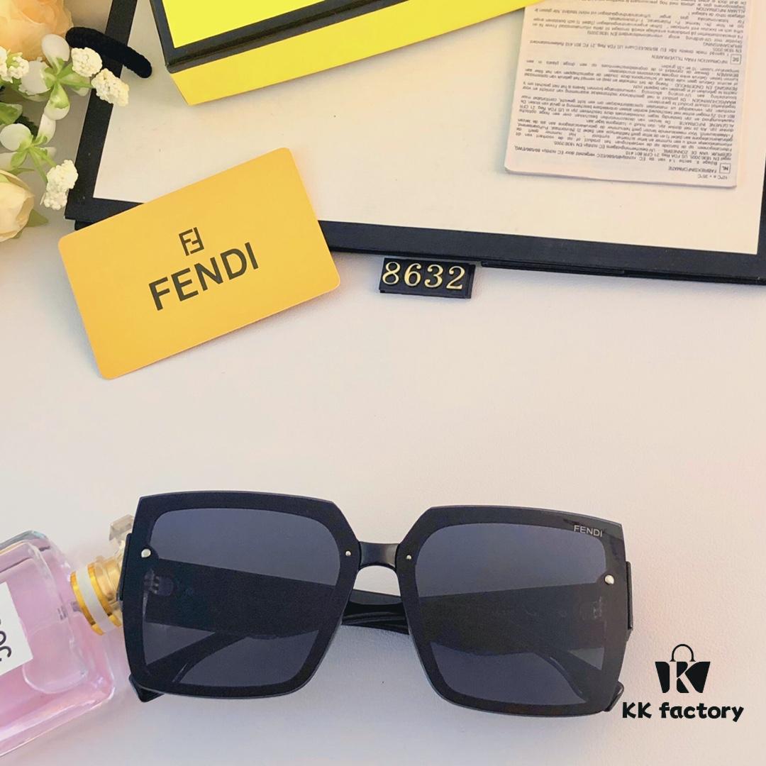 6931fd4c3a89a121ed54d9d2 Fendi New Retro Oversized Square Sunglasses for Women, Fashionable European and American Style Street Snap Celebrity Sun Glasses