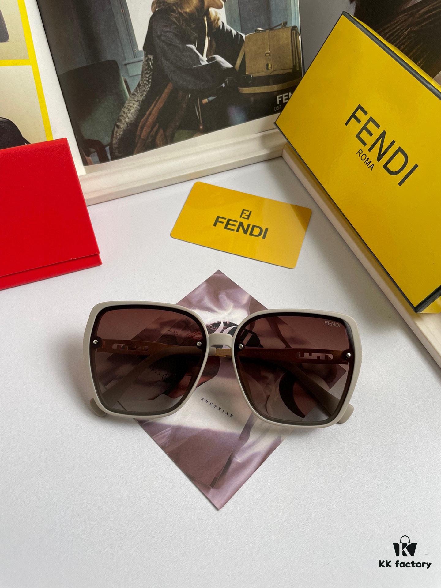 Fendi Women's Polarized Sunglasses, Fashionable Face-Framing Design, Luxury Brand Style, Model 7233