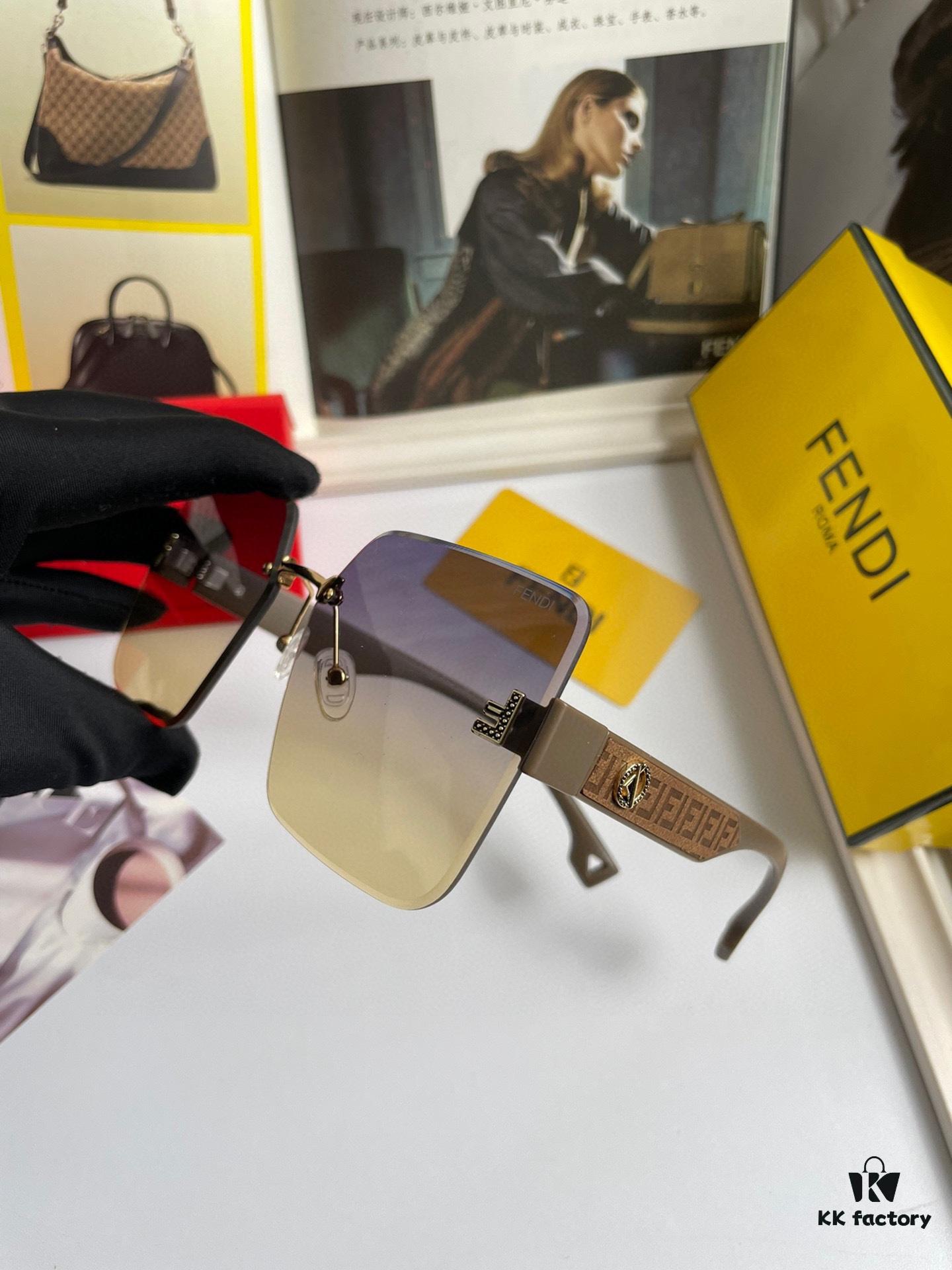 6931fd533a89a121ed54da2e Fendi FENDI Women's Sunglasses with HD Nylon Lenses, Fashionable Face-Framing Design, Luxury Style 7237