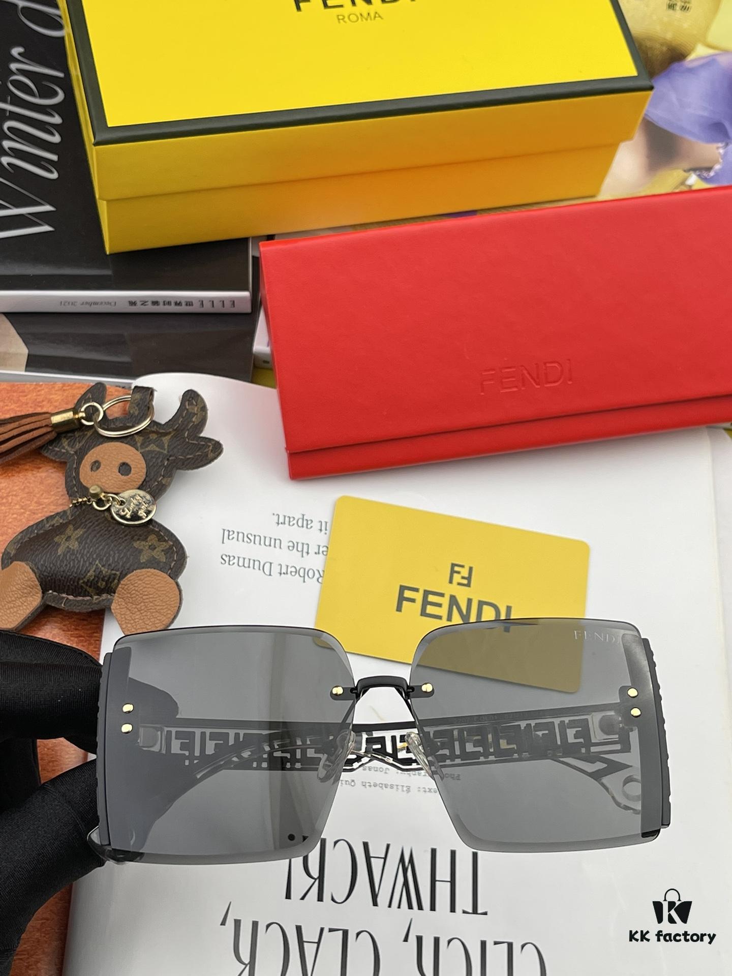 Oversized Square Fendi 2023 Spring New Arrival Sunglasses Frame Popular Bestseller with FF Logo Iconic Design