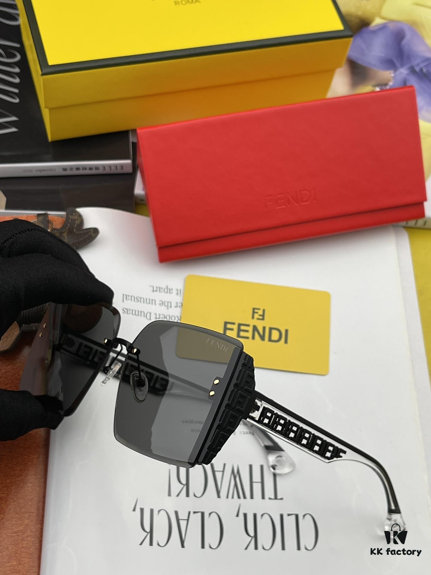 Oversized Square Fendi 2023 Spring New Arrival Sunglasses Frame Popular Bestseller with FF Logo Iconic Design