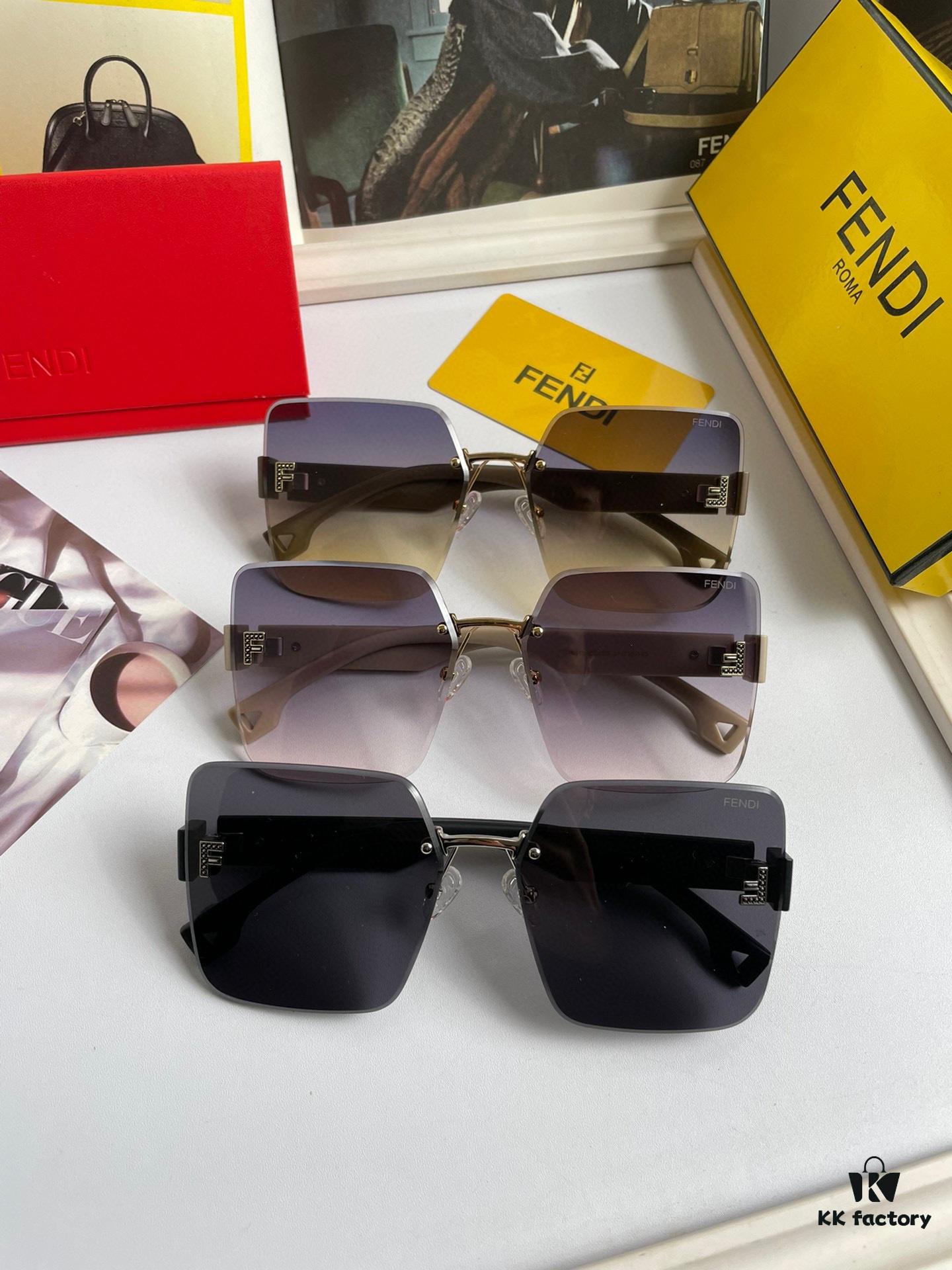 6931fd5a3a89a121ed54da89 Fendi FENDI Women's Sunglasses with High-Definition Nylon Lenses, Fashionable Face-Framing Design, Stylish and Trendy