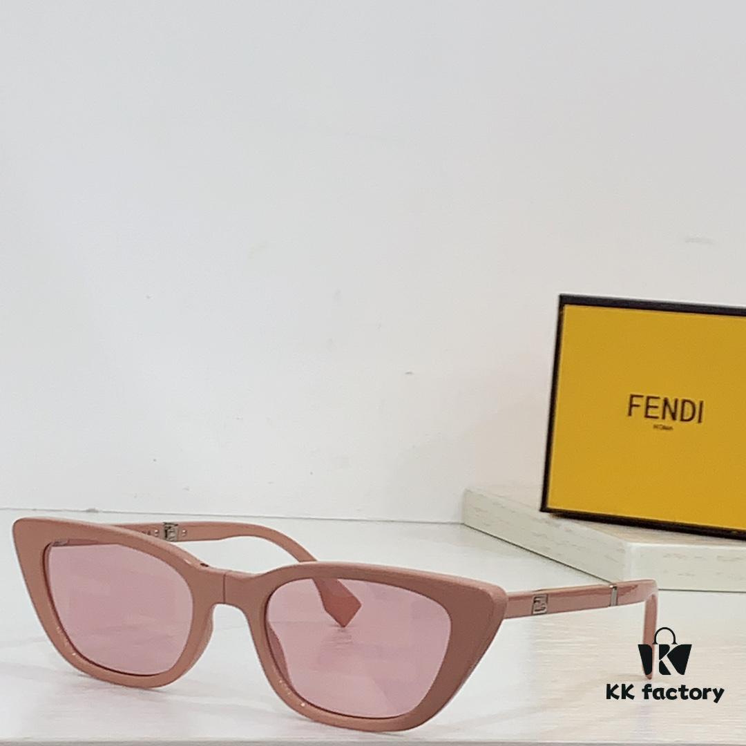 Fendi Folding Sunglasses with Logo Subtle Pattern