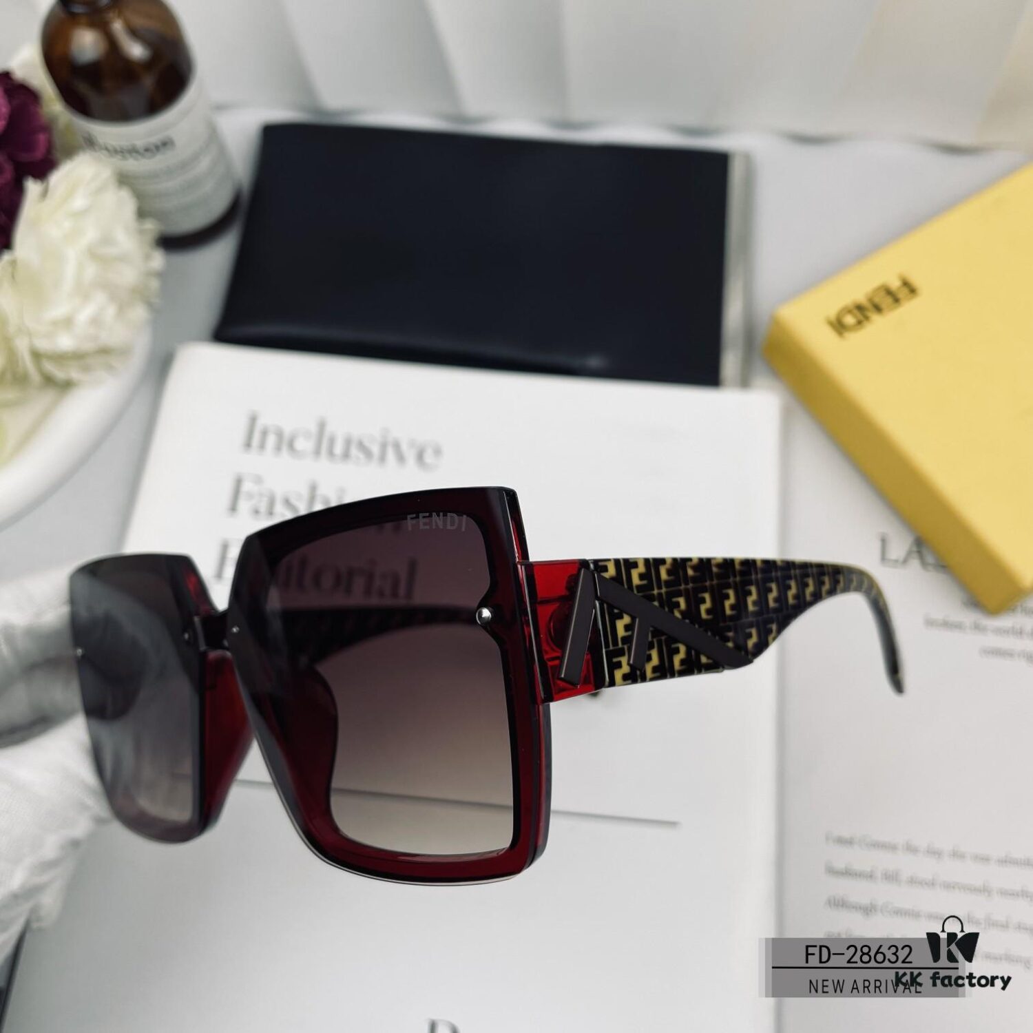 6931fd5c3a89a121ed54daaa FENDI Italy | New Arrival Sunglasses Model 28632 with Polarized Lenses, Lightweight TR90 Frame, Fashionable and Luxurious Design for Travel, Driving, and Everyday Wear