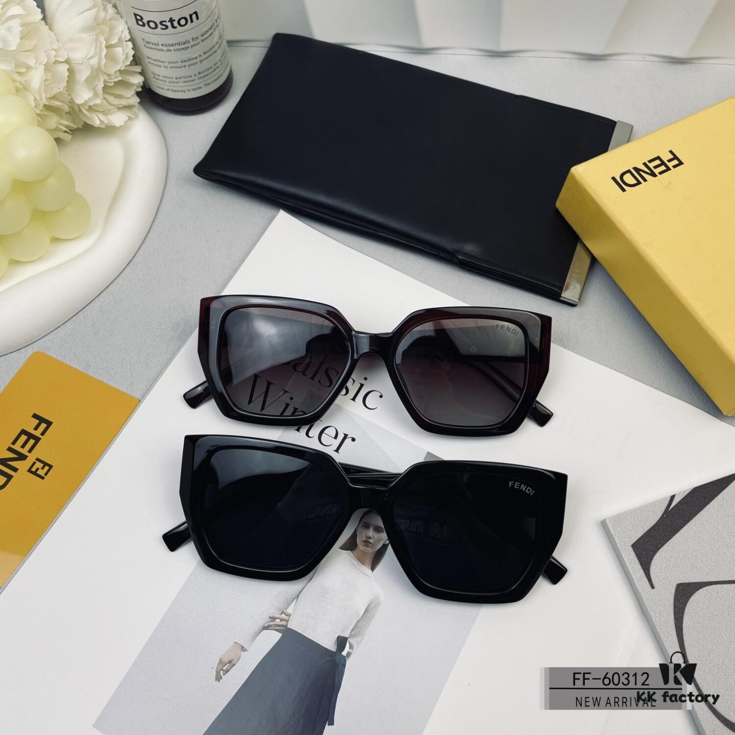 6931fd5f3a89a121ed54dacb FENDI Italy | Polarized Sunglasses with TR90 Frame and POLAROID Resin Lenses