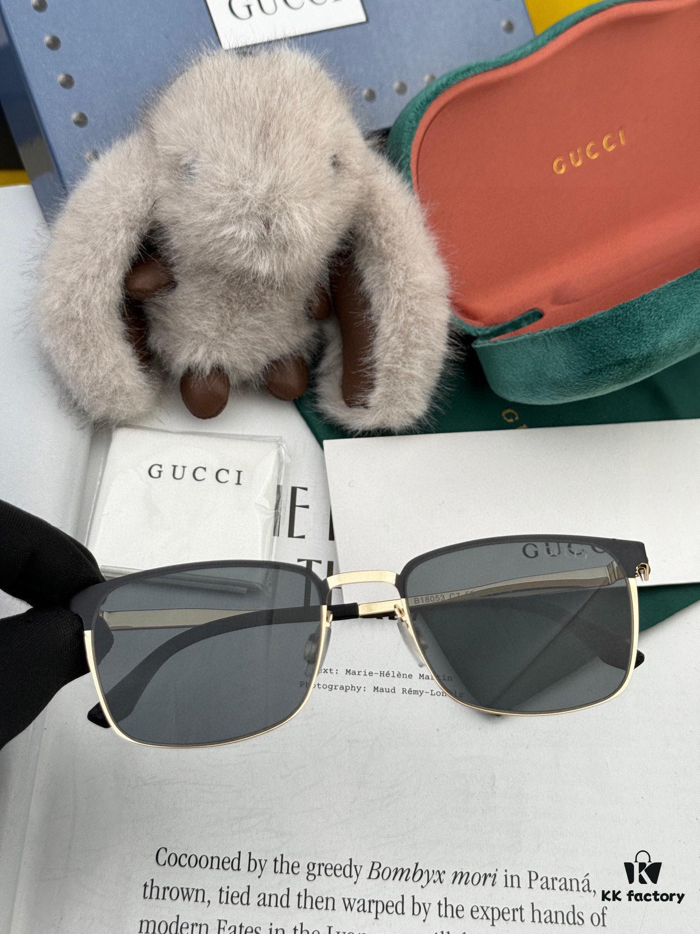6931fd6a3a89a121ed54db5c GUCCI 2025 New Unisex Polygonal Sunglasses G31805, Electroplated Finish, Non-Fading, Ultra-Lightweight and Highly Elastic Frame Without Screws, Crush-Resistant Design, HD Nylon Lenses, Premium Craftsmanship, Original Materials, Stylish and Universal Fit