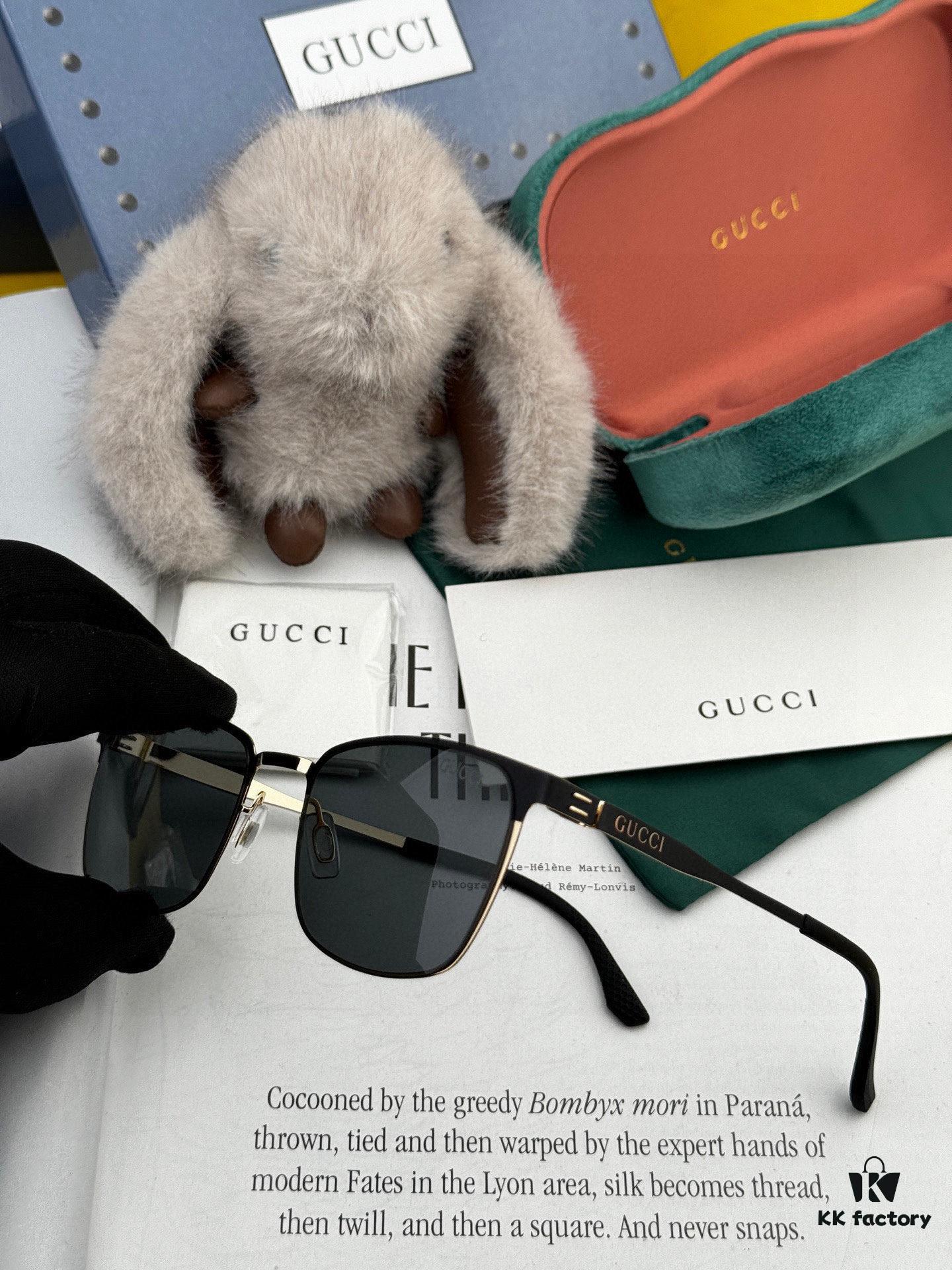 6931fd6a3a89a121ed54db5f GUCCI 2025 New Unisex Polygonal Sunglasses G31805, Electroplated Finish, Non-Fading, Ultra-Lightweight and Highly Elastic Frame Without Screws, Crush-Resistant Design, HD Nylon Lenses, Premium Craftsmanship, Original Materials, Stylish and Universal Fit