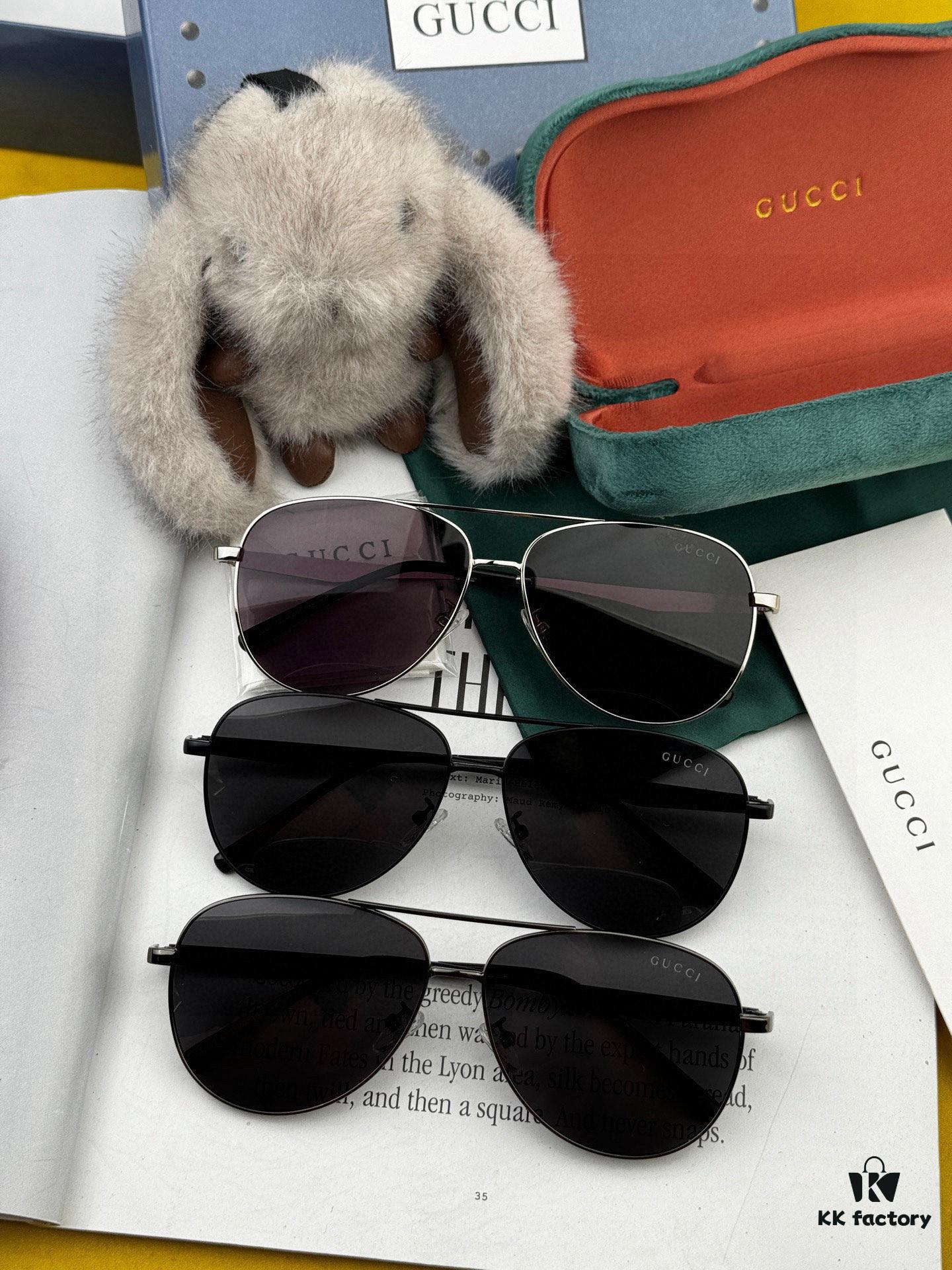 6931fd6f3a89a121ed54dba1 Gucci High-Quality Unisex Sunglasses, Polarized Imported Polaroid Lenses, Aviator Style, UV Protection, Slimming Design for Driving and Fishing, Korean Fashion Men's Oversized Pilot Sunglasses Model: G2203