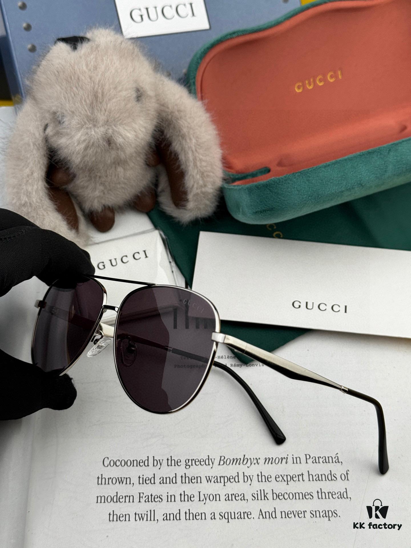 6931fd6f3a89a121ed54dba8 Gucci High-Quality Unisex Sunglasses, Imported Polarized Lenses by Polaroid, Aviator Style, UV Protection, Suitable for Driving and Fishing, Slimming and Stylish Design