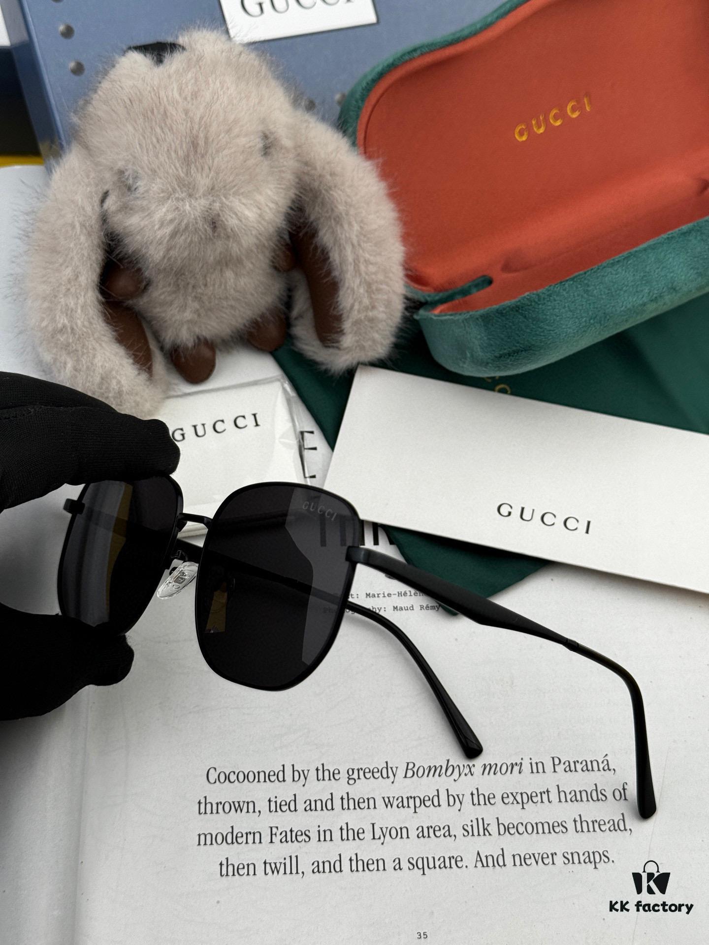 6931fd713a89a121ed54dbc3 Gucci High-Quality Unisex Sunglasses with Imported Polarized Lenses, Stylish Oversized Aviator Design for Driving and Fishing, UV Protection