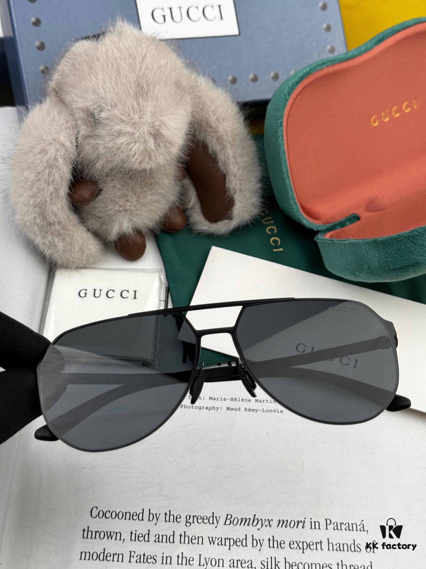 6931fd753a89a121ed54dbed GUCCI Men's Colorful Pilot Polarized Sunglasses