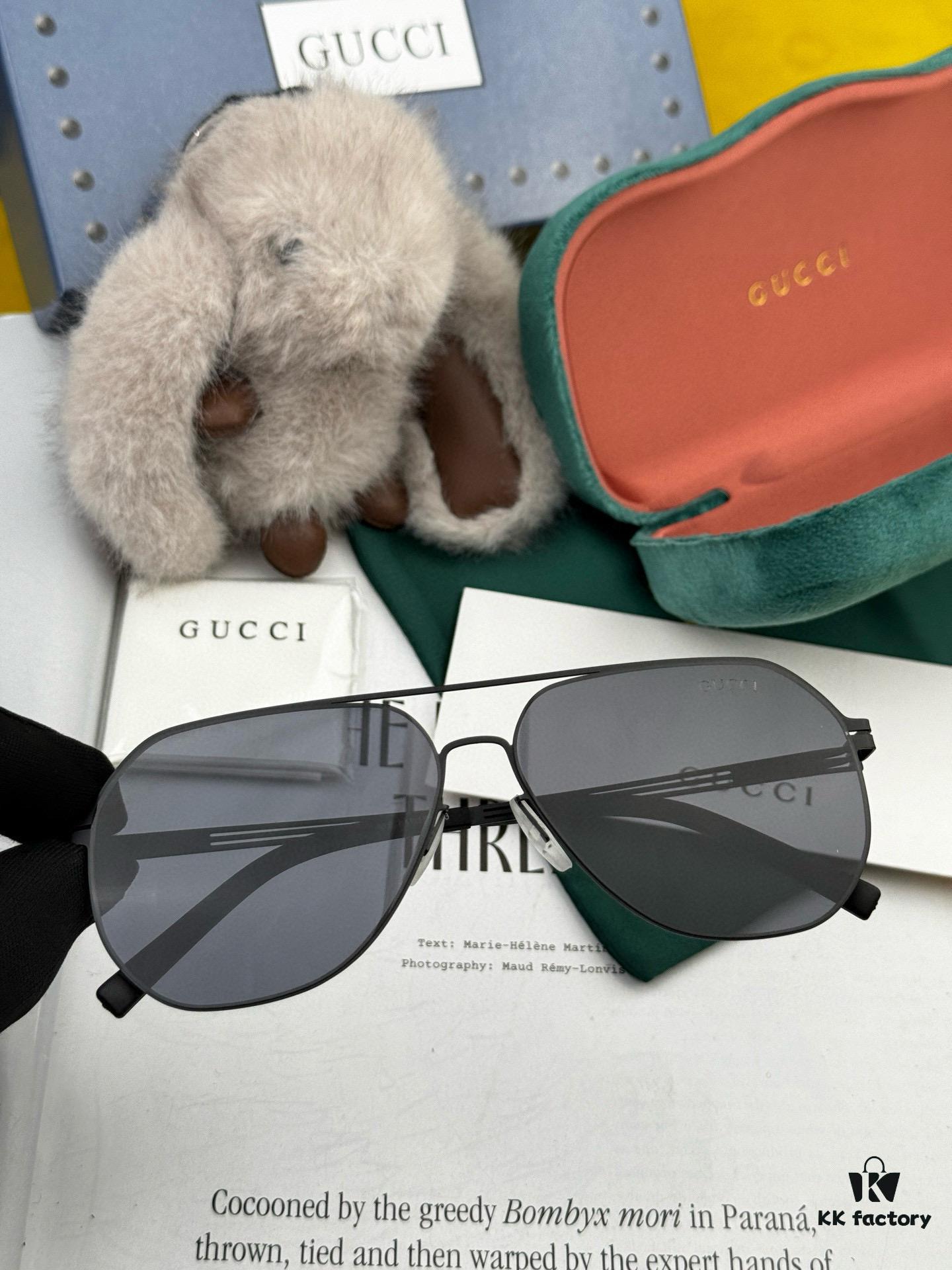 6931fd763a89a121ed54dbff GUCCI 2025 New Unisex Polygonal Sunglasses G911, Electroplated Finish, Ultra-Lightweight and Highly Elastic Frame, Screw-Free Design, Unbreakable, High-Definition Nylon Lenses