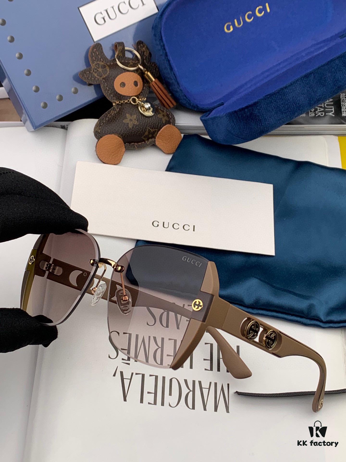 6931fd7d3a89a121ed54dc5b 【GUCCI】2025 Spring New Arrival Trendy Fashion Square Sunglasses High Quality Comfortable Fit Influencer Style Shades Model: G0296