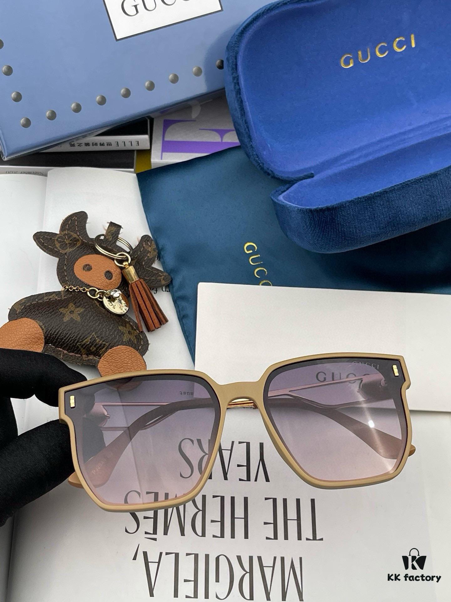 6931fd7d3a89a121ed54dc62 Gucci Classic Square Frame Sunglasses, Flattering on All Face Shapes, Stylish with Coats or Dresses, Nylon Polarized Lenses for UV Protection, Model: G9294