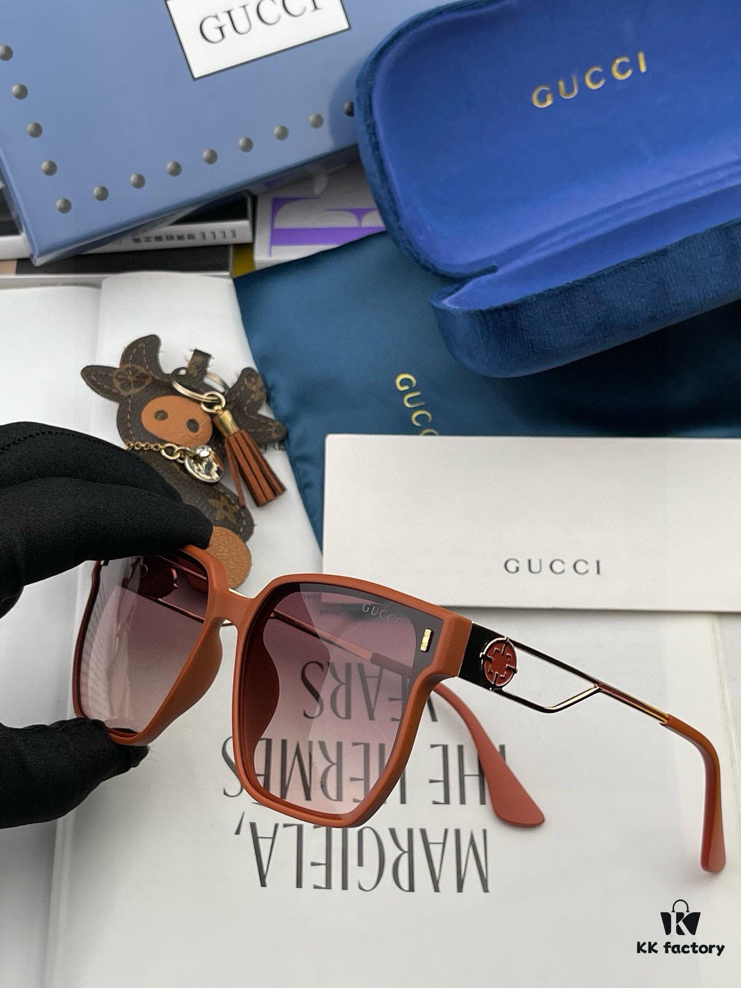 6931fd7d3a89a121ed54dc63 Gucci Classic Square Frame Sunglasses, Flattering on All Face Shapes, Stylish with Coats or Dresses, Nylon Polarized Lenses for UV Protection, Model: G9294