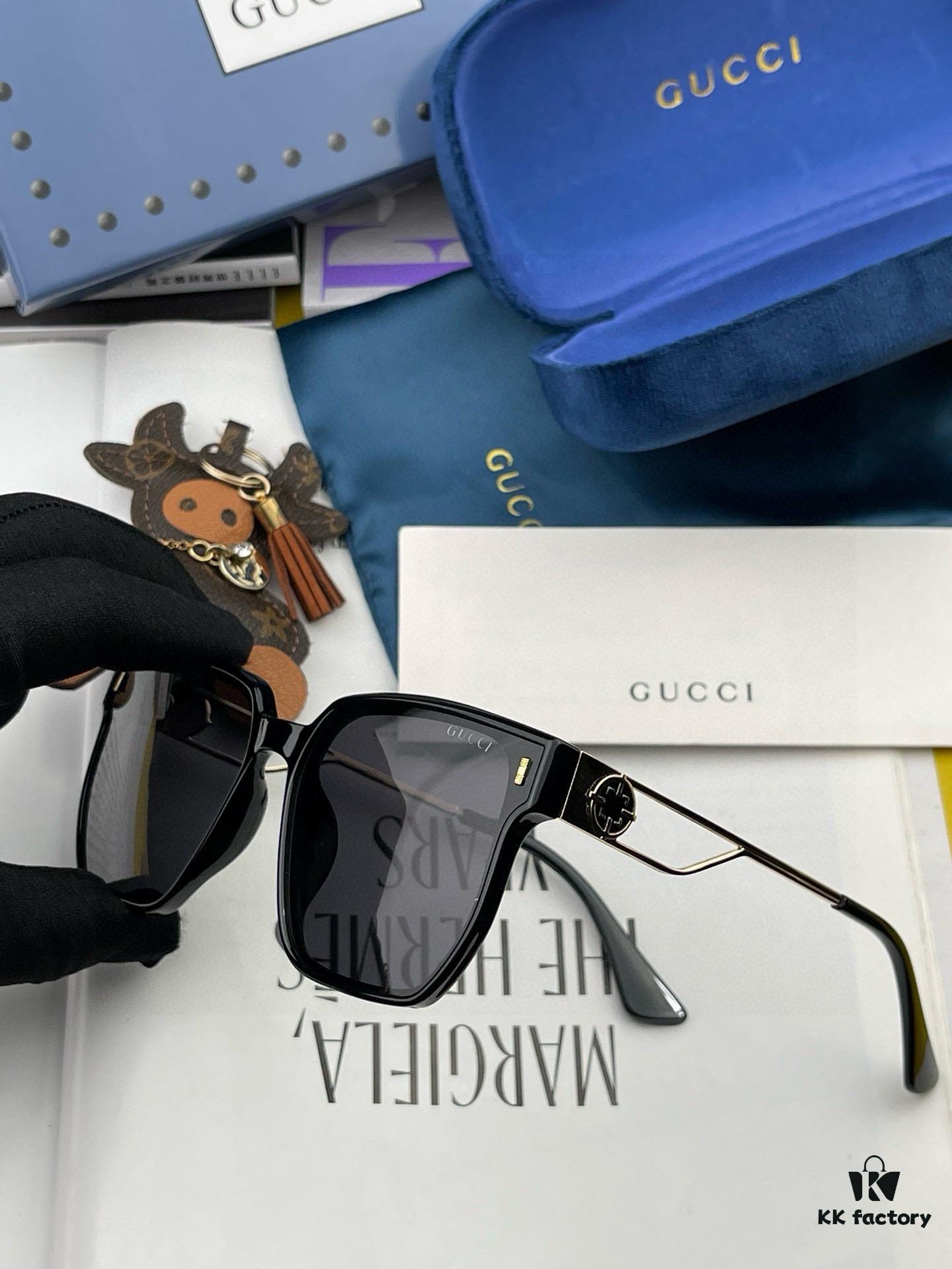 6931fd7e3a89a121ed54dc64 Gucci Classic Square Frame Sunglasses, Flattering on All Face Shapes, Stylish with Coats or Dresses, Nylon Polarized Lenses for UV Protection, Model: G9294