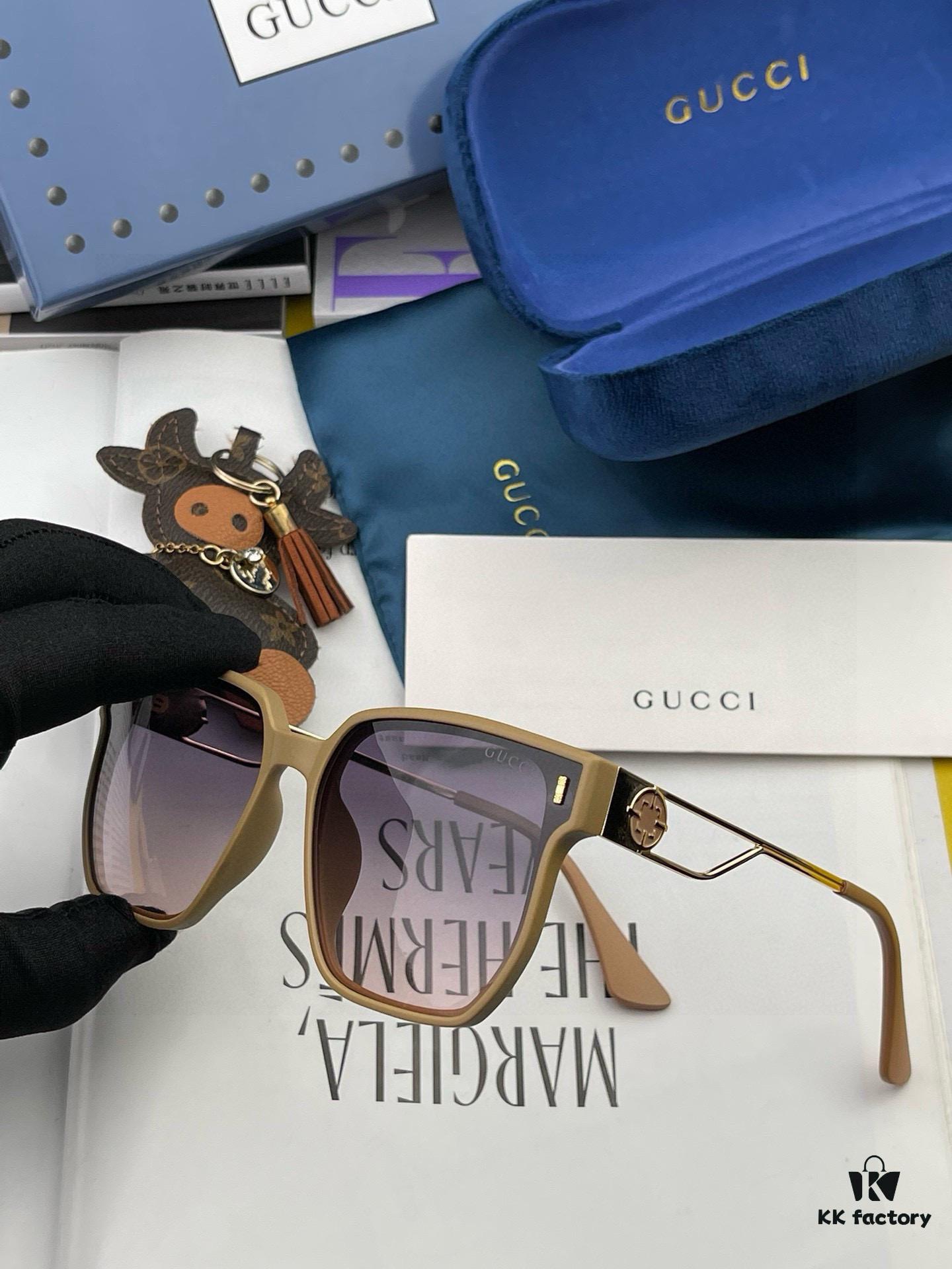 6931fd7e3a89a121ed54dc65 Gucci Classic Square Frame Sunglasses, Flattering on All Face Shapes, Stylish with Coats or Dresses, Nylon Polarized Lenses for UV Protection, Model: G9294