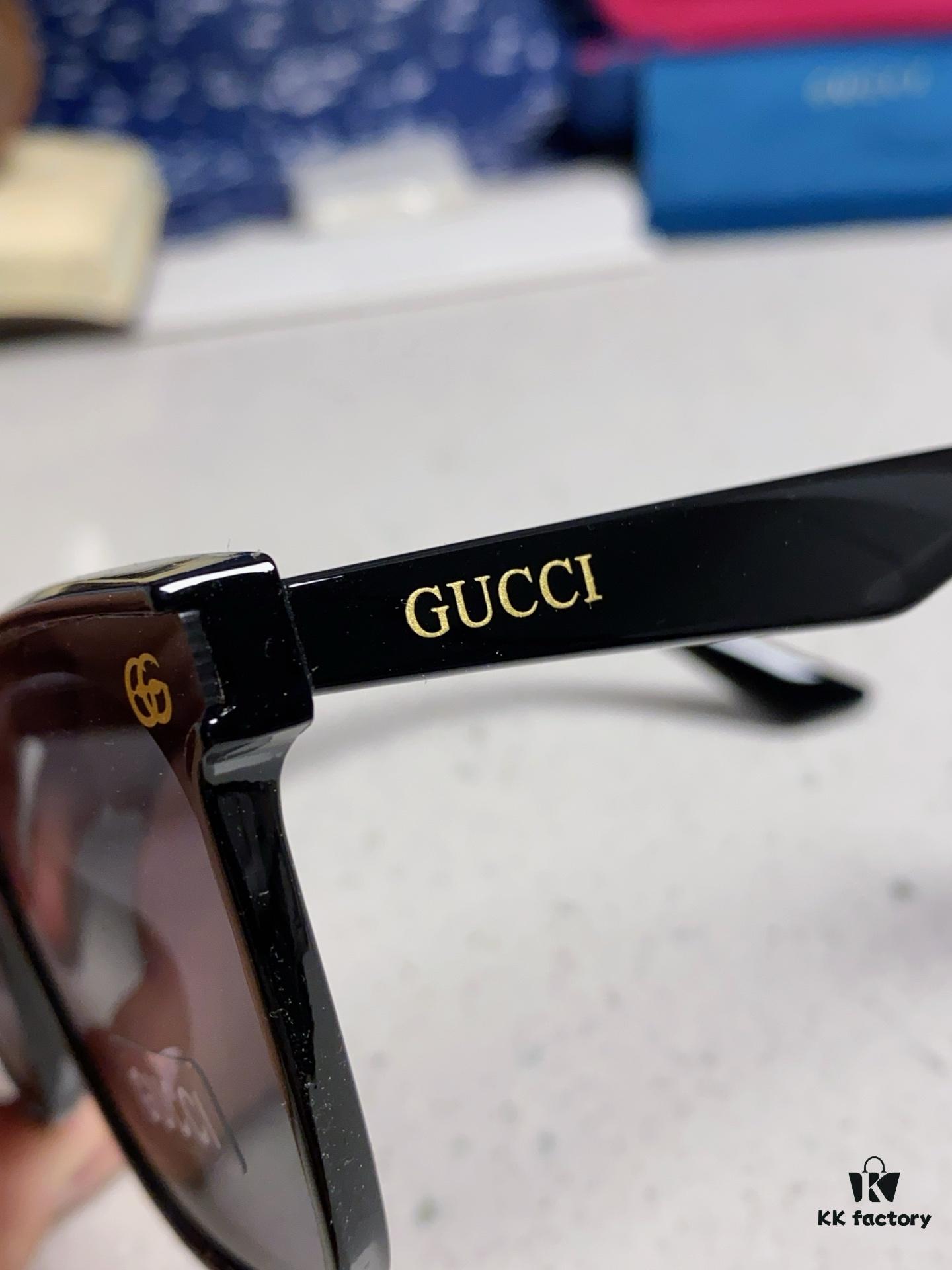 6931fd833a89a121ed54dcad Gucci 2025 New Retro Sunglasses for Women, Large Square Frame, Slimming Design with Logo, UV Protection Unisex Sun Glasses