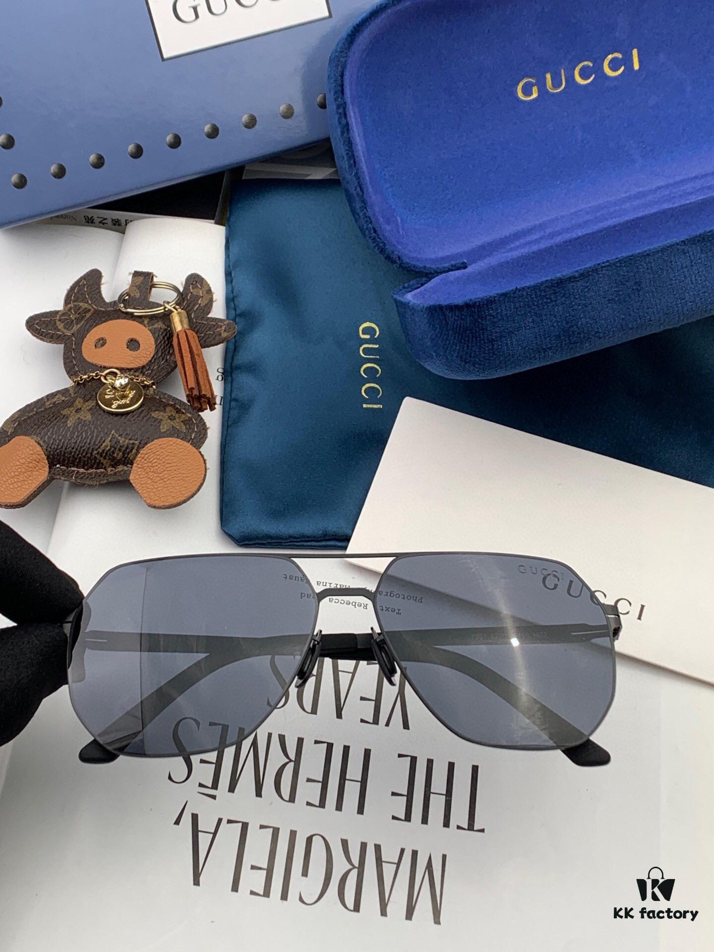 6931fd863a89a121ed54dcd9 GUCCI 2025 New Unisex Polygonal Sunglasses G7730, Electroplated Finish, Ultra-Lightweight and Highly Elastic Frame Without Screws, Scratch-Resistant and Unbreakable Design, HD Nylon Lenses, Premium Craftsmanship, Original Materials, Stylish and Versatile for All Face Types
