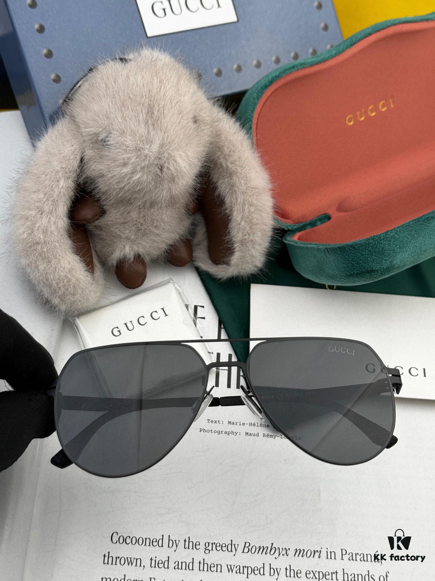 6931fd883a89a121ed54dcf2 GUCCI 2025 New Unisex Polygonal Sunglasses G41805, Electroplated Finish, Ultra-Lightweight and Highly Elastic, Screw-Free Design, Shatterproof Frame, HD Nylon Lenses