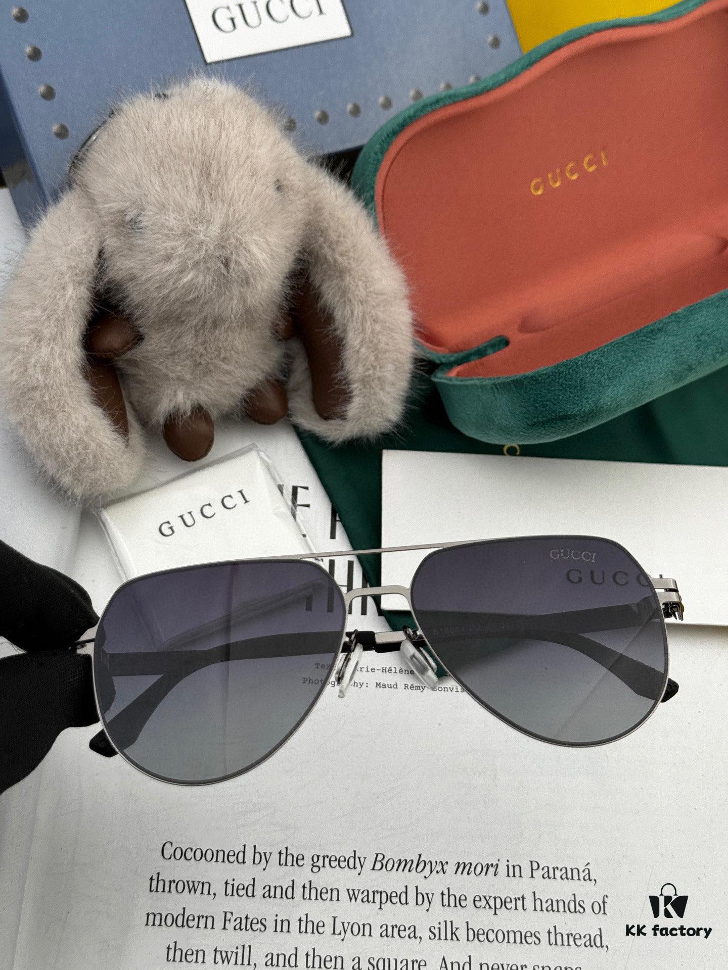 6931fd883a89a121ed54dcf4 GUCCI 2025 New Unisex Polygonal Sunglasses G41805, Electroplated Finish, Ultra-Lightweight and Highly Elastic, Screw-Free Design, Shatterproof Frame, HD Nylon Lenses