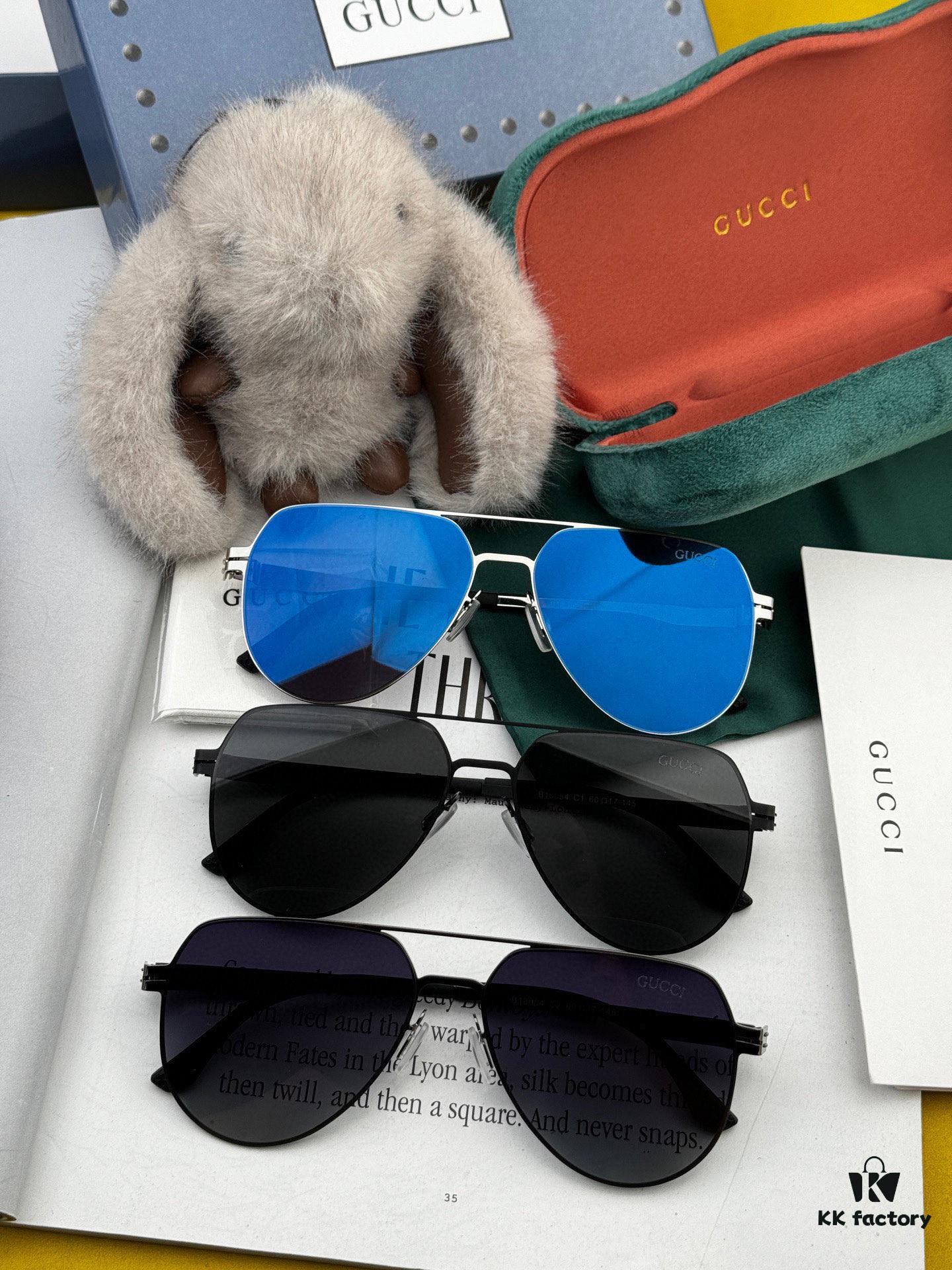 6931fd893a89a121ed54dcf9 GUCCI 2025 New Unisex Polygonal Sunglasses G41805, Electroplated Finish, Ultra-Lightweight and Highly Elastic, Screw-Free Design, Shatterproof Frame, HD Nylon Lenses