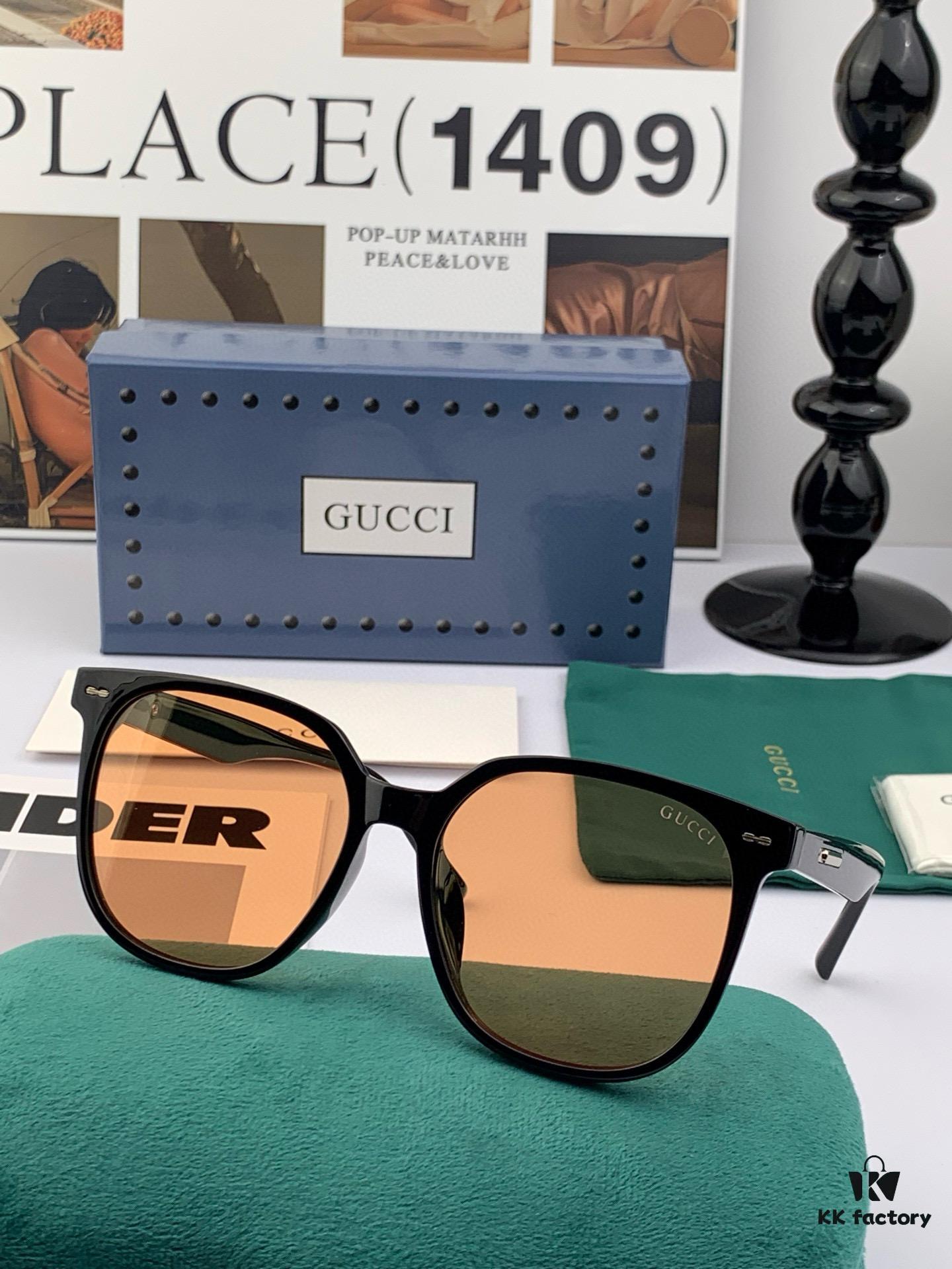 6931fd8c3a89a121ed54dd2b TR Polarized Series Gucci Classic Round Frame Unisex Sunglasses, Universal Fit for All Face Shapes, Stylish with Trench Coat or Dress, Polarized Lenses for UV Protection, Model: G8369