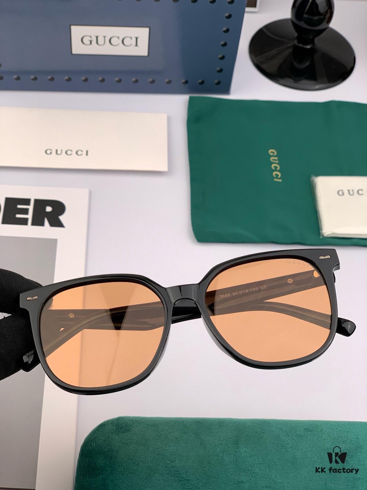 6931fd8c3a89a121ed54dd2c TR Polarized Series Gucci Classic Round Frame Unisex Sunglasses, Universal Fit for All Face Shapes, Stylish with Trench Coat or Dress, Polarized Lenses for UV Protection, Model: G8369