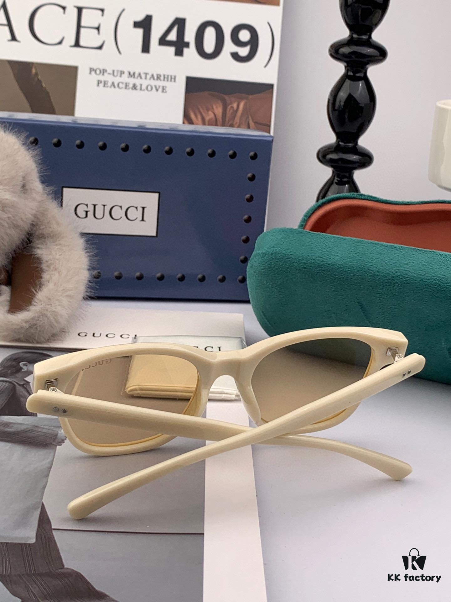 6931fd903a89a121ed54dd5b Gucci Classic Small Frame Design, Universal Fit for All Face Shapes, Stylish with Coats or Dresses, Nylon Polarized Lenses for UV Protection, Model: G35504 Sunglasses