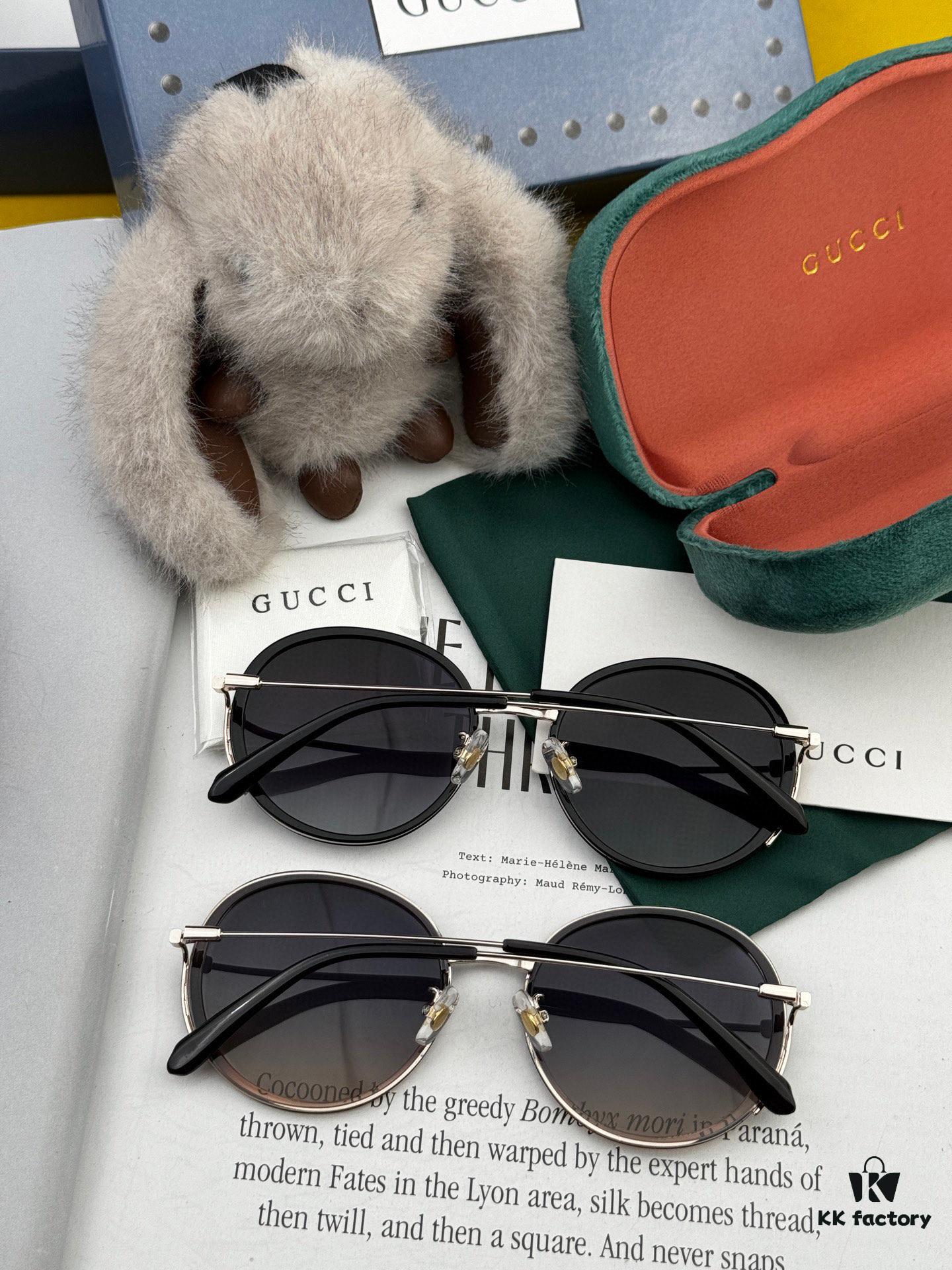 6931fd923a89a121ed54dd77 GUCCI - Polarized Sunglasses 2025 Spring New Arrival Trendy Fashion Round Frame Polarized Sunglasses High Quality Comfortable Fit Influencer Style Women's HD Polarized Sunglasses 🕶️ High-Quality TR Frame Model: G0640